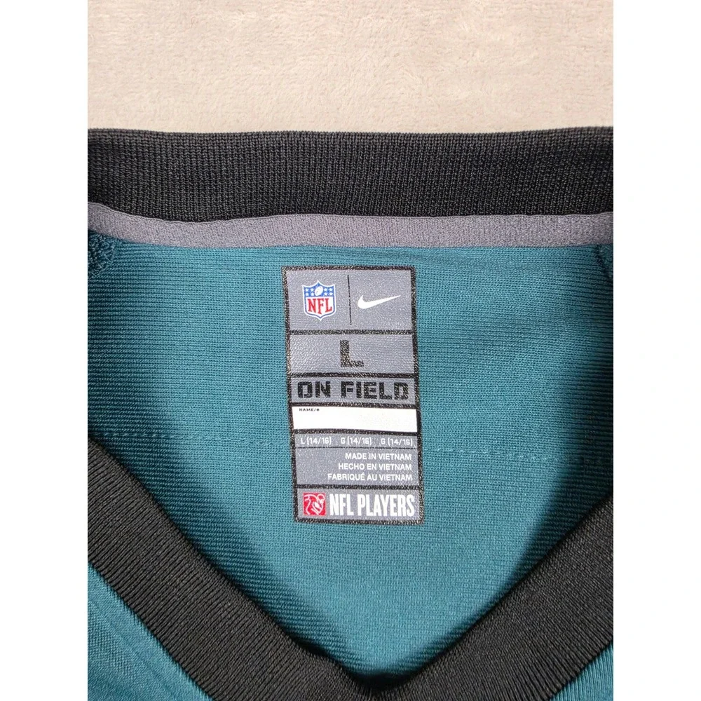 Nike Carson Wentz Philadelphia Eagles Jersey Kids L 14/16 Green NFL On Field